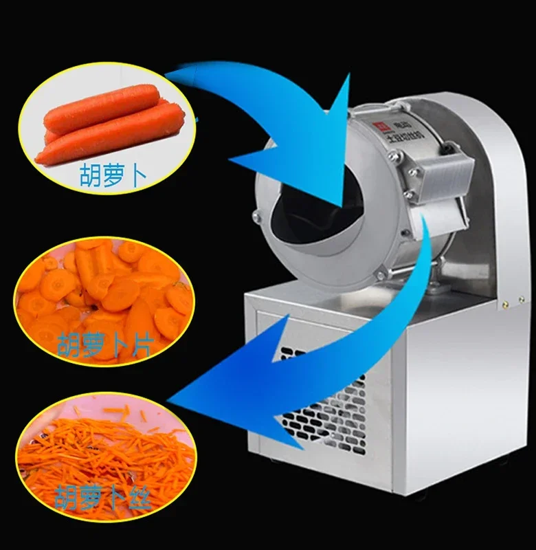 Potato Carrot slice Commercial Stainless steel shredder vegetables onion Slicing shredding machine multifunction Cutter minced