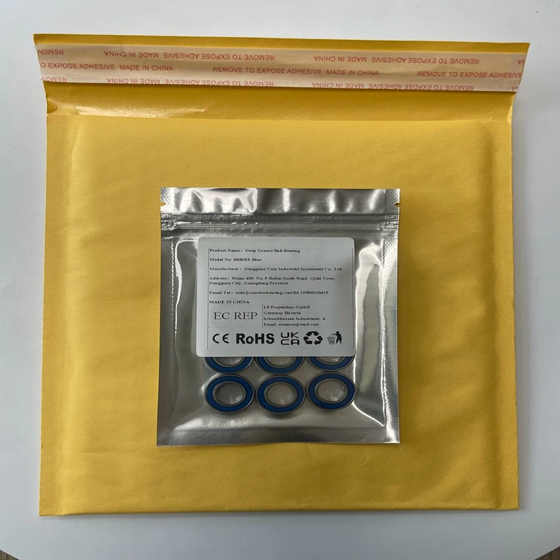 6800RS 베어링 (10PCS) 10x19x5mm ABEC-7 취미 전기 RC 자동차 트럭 6800 RS 2RS 볼 베어링 6800-2RS 블루 밀봉