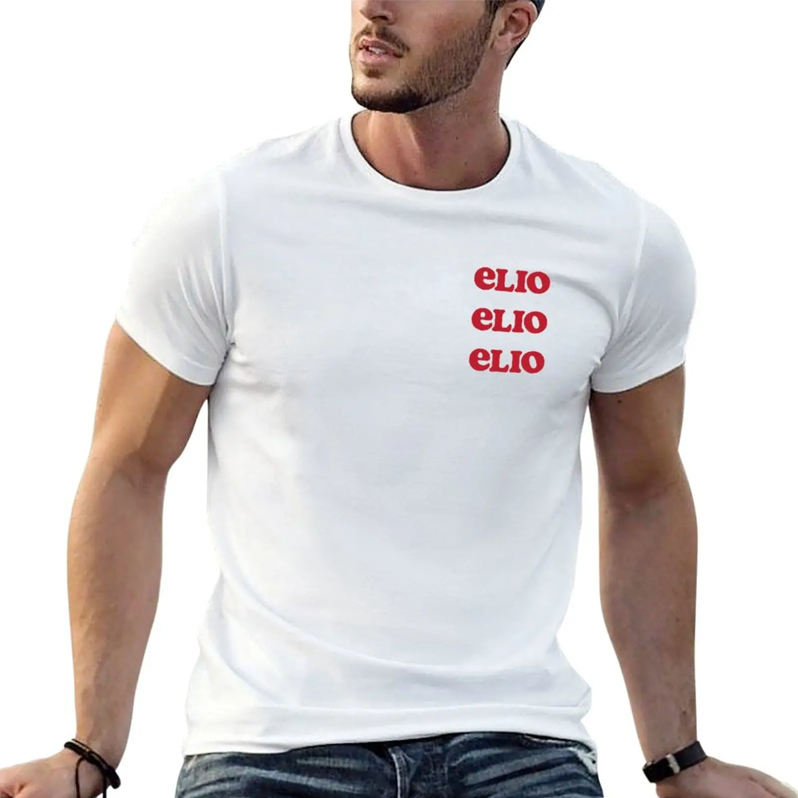 

designer Tee percent t Me man T-Shirt for Elio 'Elio t Your shirt Call shirt 100 Elio' By man Name cotton
