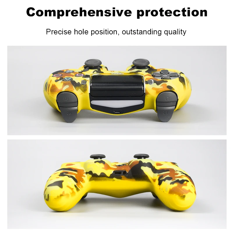 DATA FROG – coque de Protection en Silicone pour contrôleur Sony PS4, étui de Protection pour PS4 Pro, accessoires de manette de jeu mince