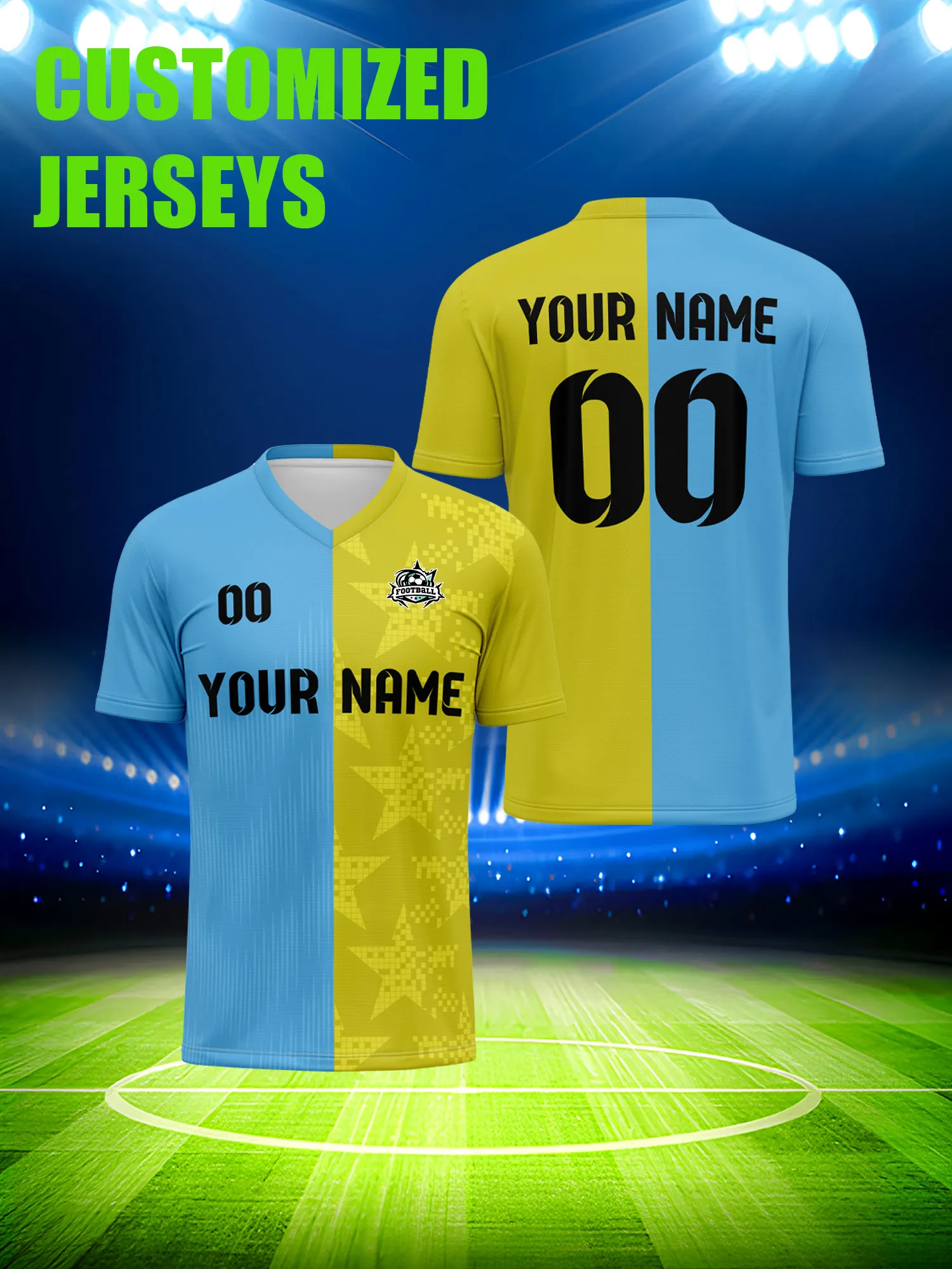 

Футбольная форма на заказ с индивидуальным изображением, номером и именем, комплект для родителей и детей