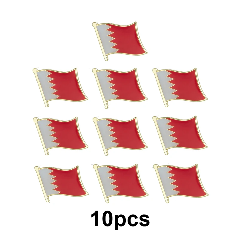 1-100pcs Bahrain Flag Lapel Pin Flag badge Brooch Pins Badges