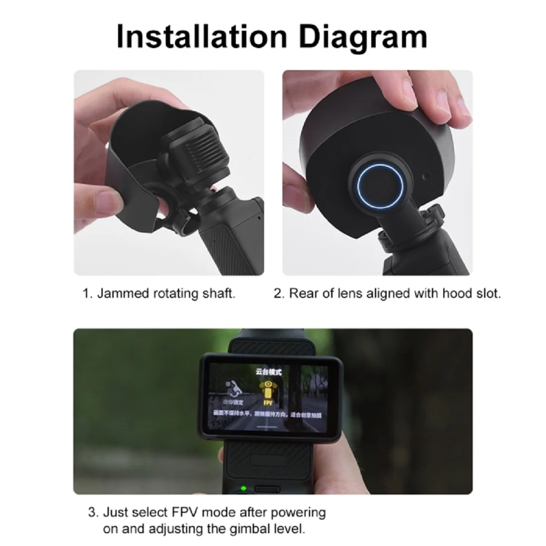 Солнцезащитный козырек PULUZ, защитный чехол для объектива DJI OSMO Pocket 3, чехол из АБС-пластика, предотвращающий блики, солнцезащитная крышка, аксессуары для портативной камеры с подвесом