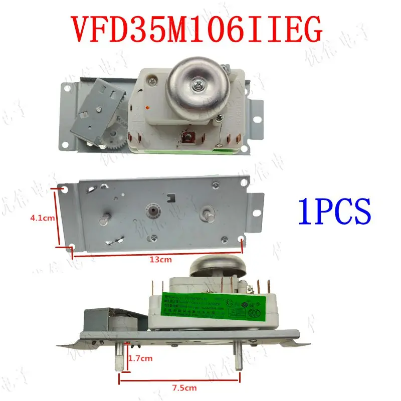 1pcs 새로운 Midea 전자 레인지 삽입 스위치 타이머 전자 레인지 타이머 VFD35M106IIEG 250V 15A 부품