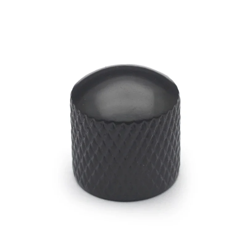 

4Pcs Metal Knurled Barrel Dome Volume Tone Control Knobs for Electric Bass Guitar Pot knobs Black/Gold/Chrome