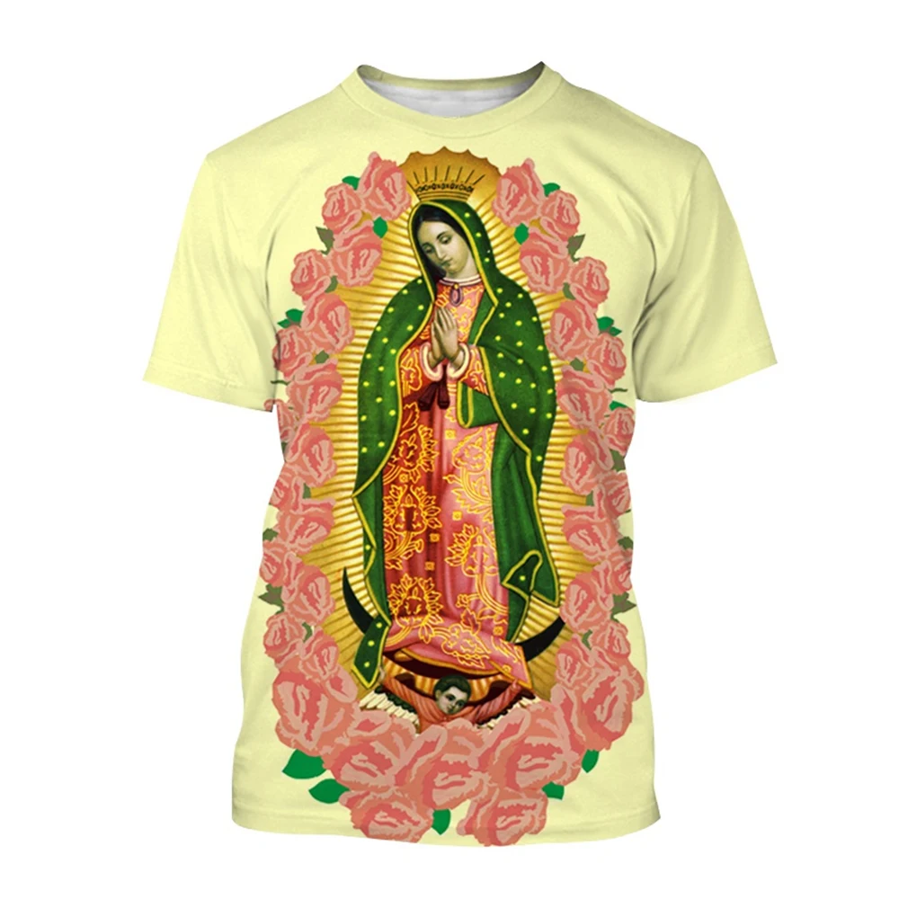 Summer hot selling vibrant and fashionable Mexican Maria 3D printed printed comfortable T-shirt with printed patterns