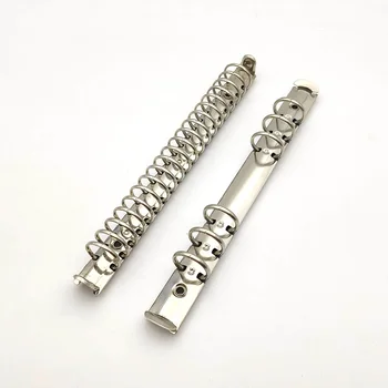 A5 금속 나선형 바인더 클립, 루즈 리프 바인더, 노트북 파일 폴더 앨범, 스크랩북 바인딩 금속 클립, 20 링, 6 홀, 2cm