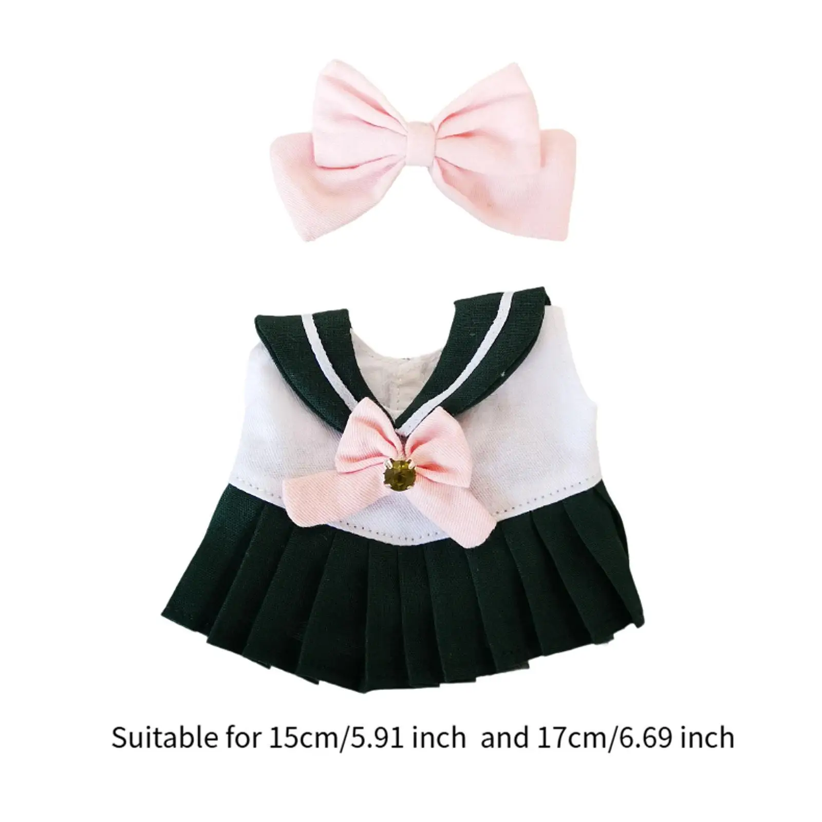 Cute Doll Miniature Dress Soft Cotton Clothing for Anime Figure Outfits 17cm Plush Toys Versatile Accessories