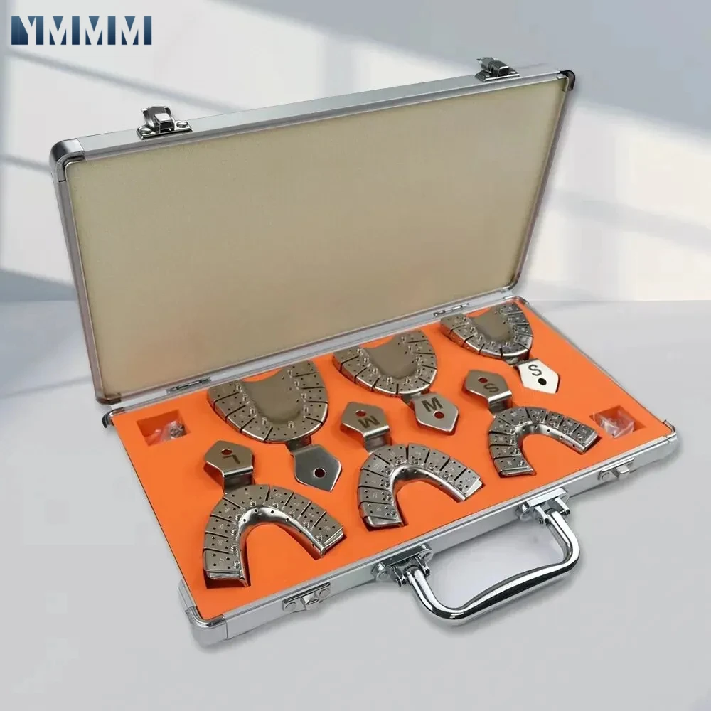 Dental Supplies Dentist Impression Stainless Steel Trays Sets Equipment Autoclavable Dentist Tray Teeth Holder S/M/L