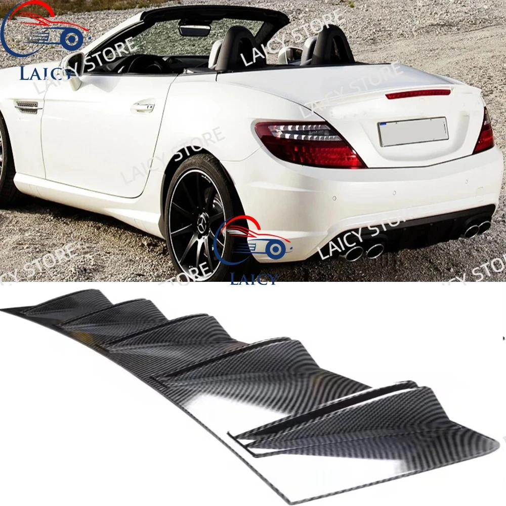 

Задний диффузор LAICY с аэродинамическими элементами («акулии плавники») для бампера SLK280 SLK300 SLK350, сплиттер-спойлер, черная накладка на задний бампер