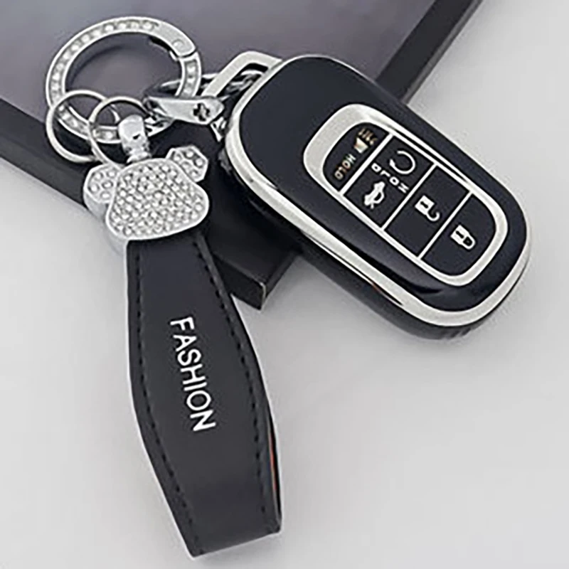 5 Buttons TPU Remote Key Case Fob Protection Cover For Honda 2021 2022 Accord Civic Pilot Freed CRV Protector Auto Accessories