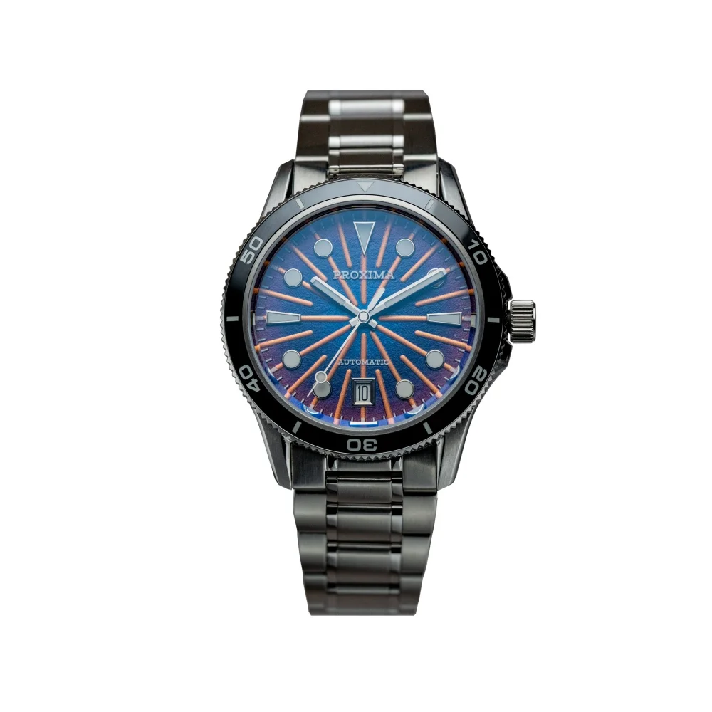 

Proxima 39 мм мужские механические часы C3 BGW9 Sunburst циферблат с сапфировым стеклом автоматические часы керамический безель 10 бар светящийся