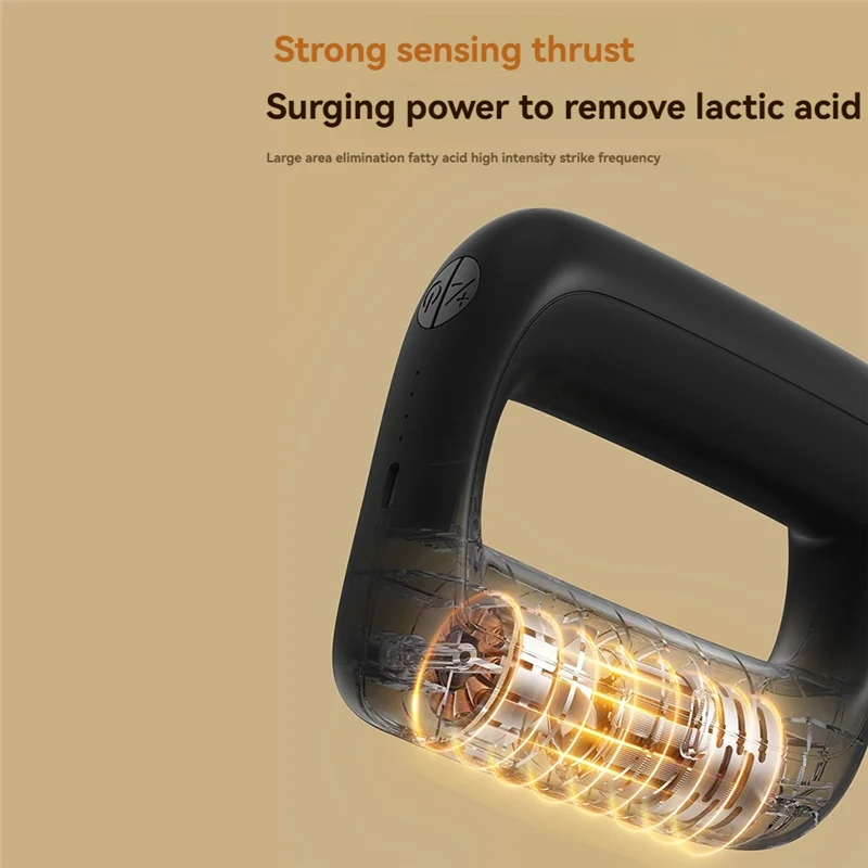 Him-massageador portátil sem fio, massagem de percussão, anel fascial, máquina de gordura da barriga, massageador elétrico