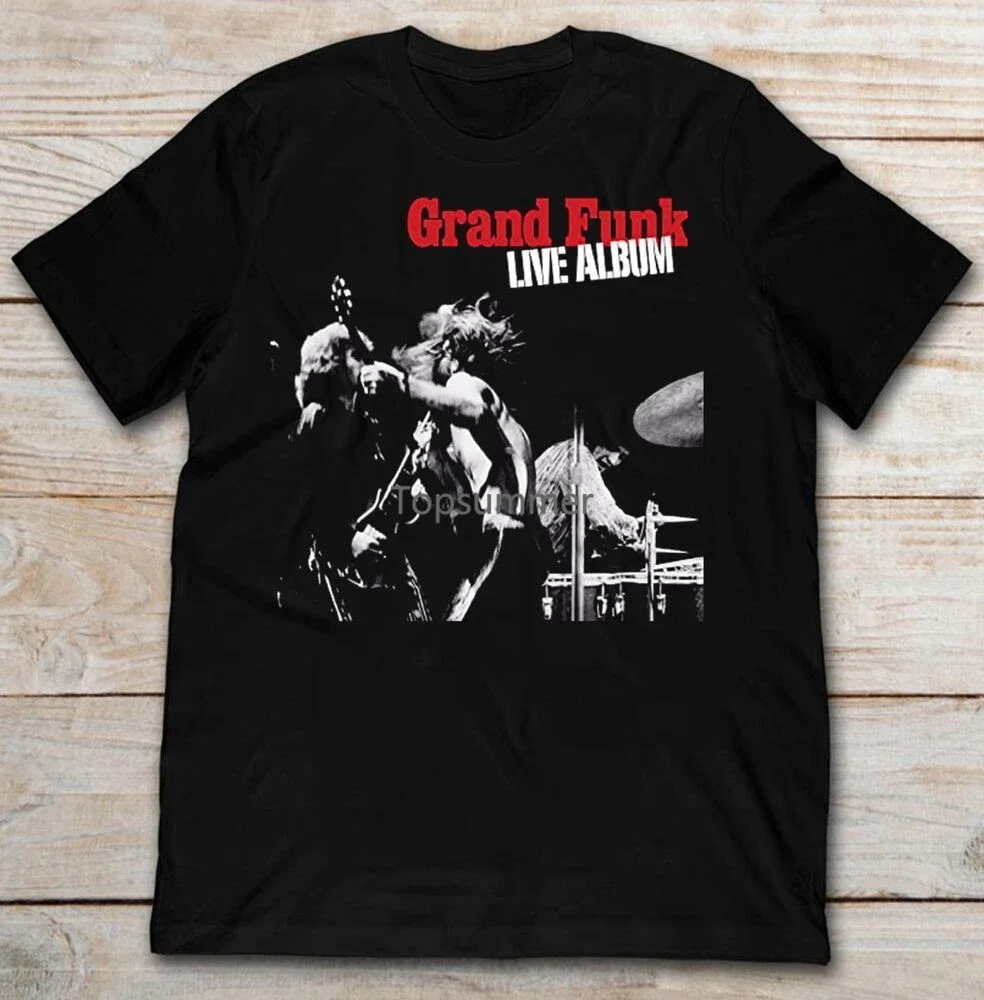 

Grand Funk Railroad Live Album Men'S T-Shirt Size S M L 2345Xl