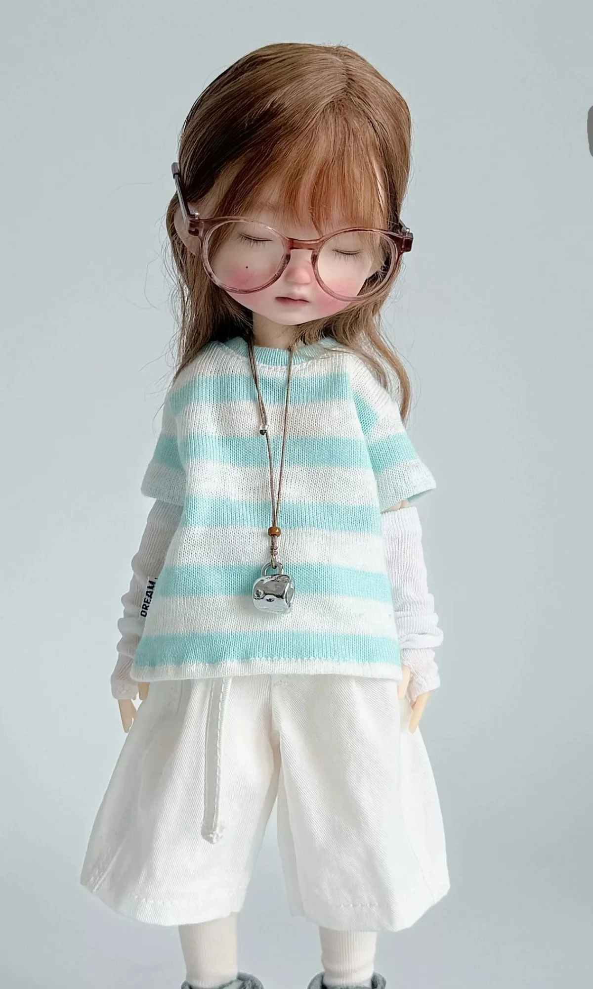 【30days Made】Blyth OB22/24 Doll's Striped Short-sleeved Shirt Striped Hoodie Camouflage Pleated Skirt Fit Girl Action Body Toys