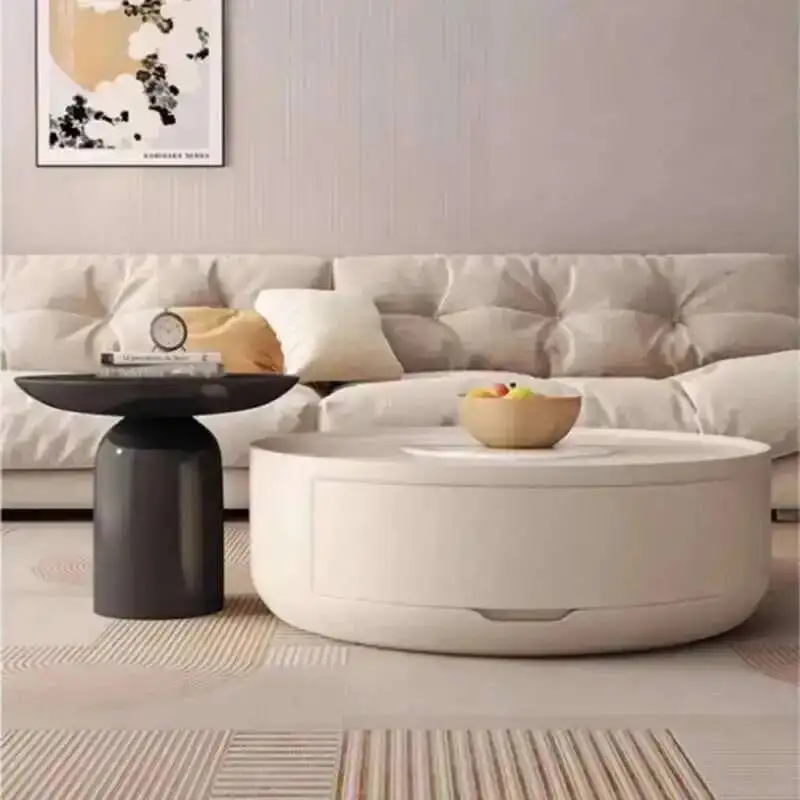 Furniture Minimalist White Coffee Table Modern Black Simple Bedroom Nordic Coffee Tables Living Room Design Nordic Table Basse