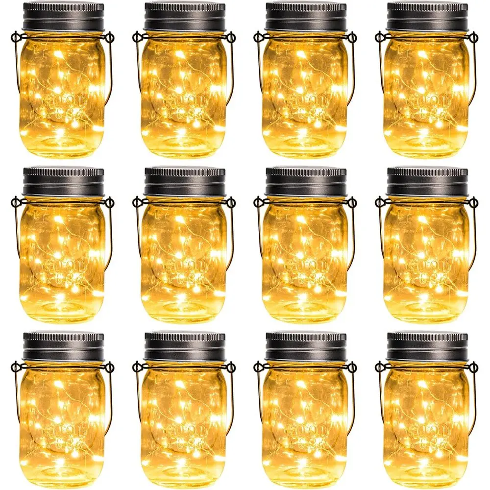 

Набор из 12 гирлянд по 30 светодиодов, водонепроницаемые уличные подвесные фонари для украшения сада, патио, газона и балкона