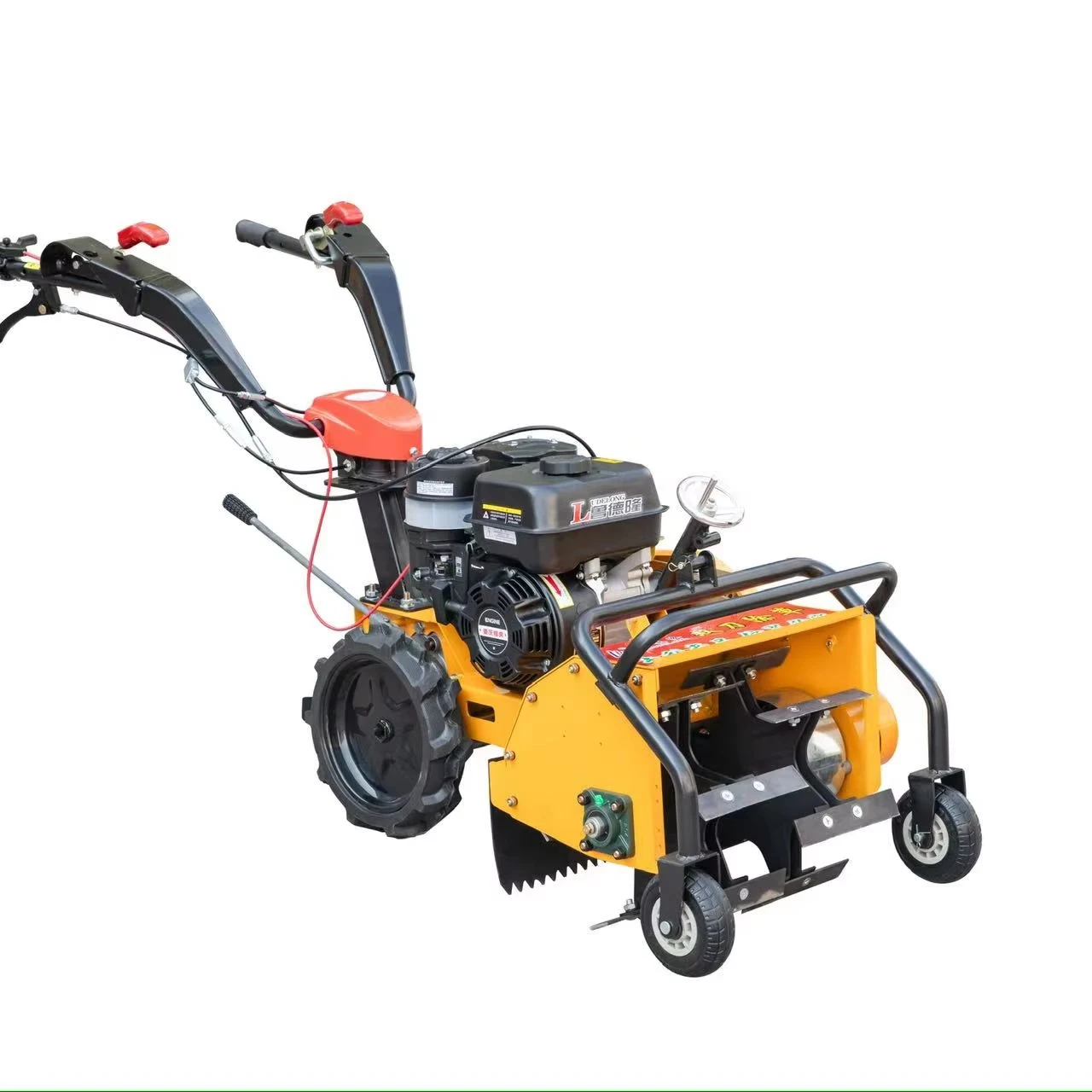 

Функциональная сельскохозяйственная прополка может удалить корни травы. Роторная пробокающая почва для фермерских садов и канав. Культиваторы.