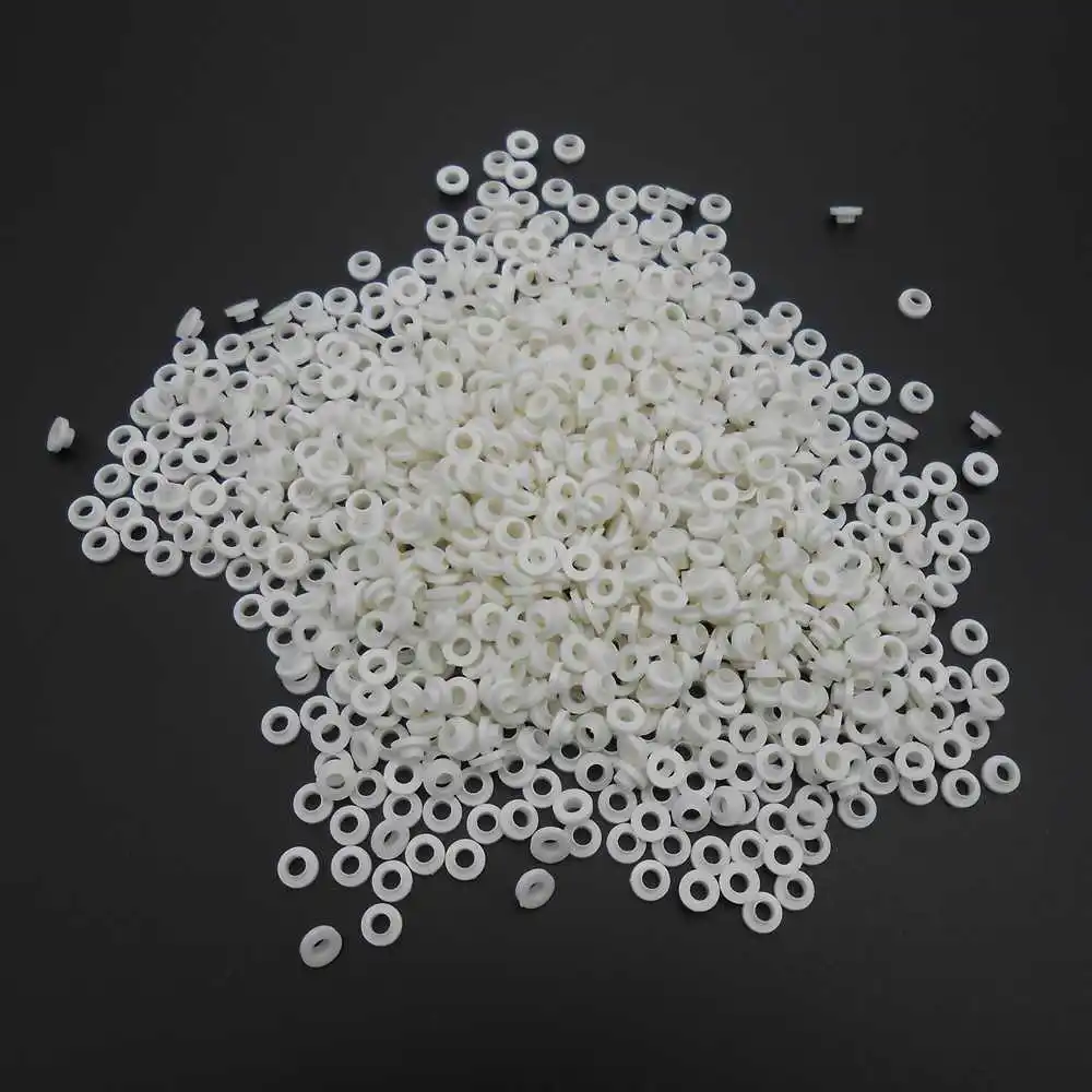 5000Pcs/Lot TO-220 Insulation Tablets Circle M3 Transistor Pads Bushing TO - 220 Plastic Insulation White Washer Bore Hole 3MM