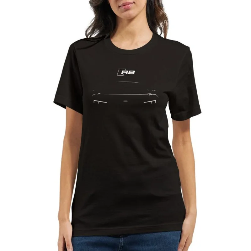 2025 R8 | Line art Silhouette | Lightweight Fitted Unisex T-shirt