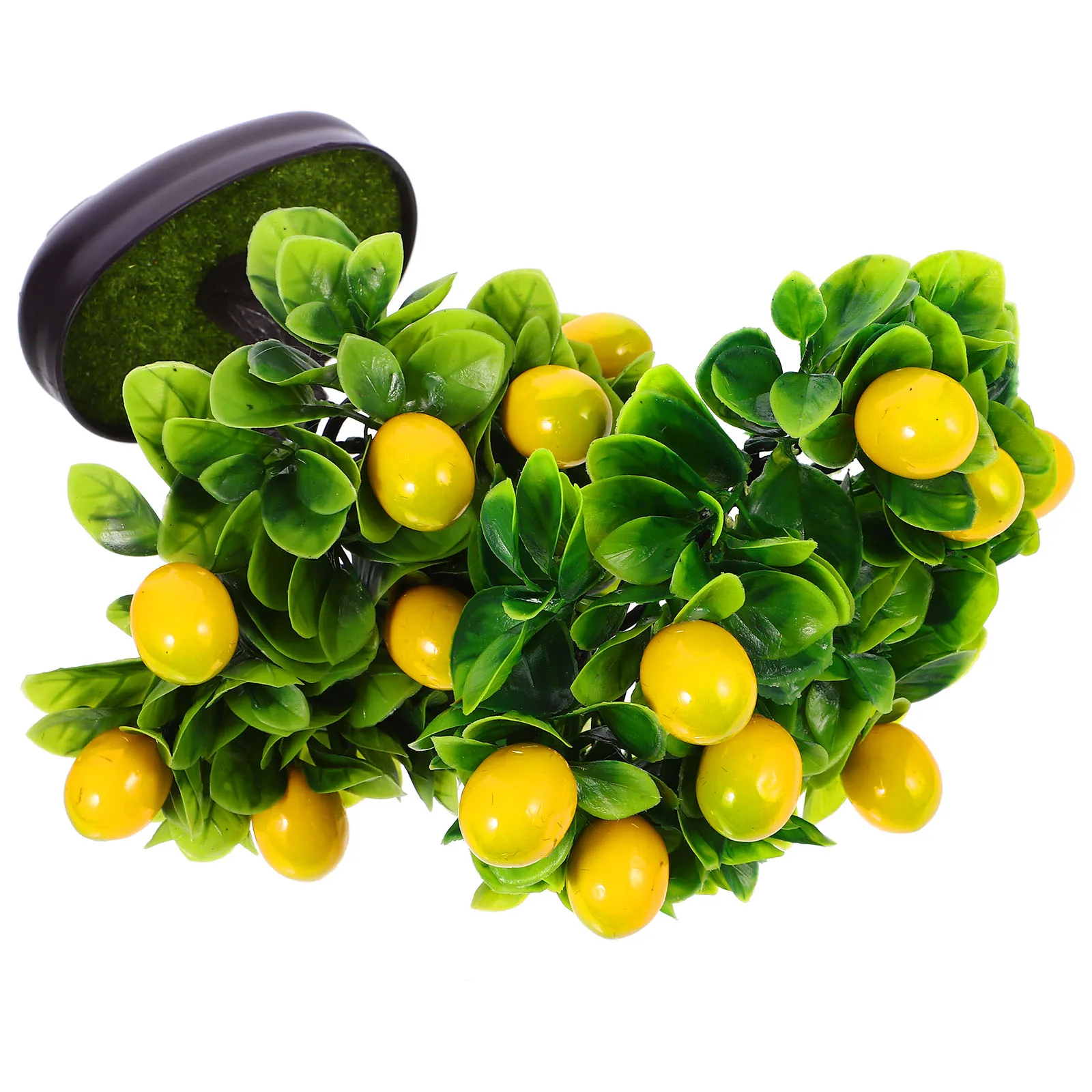 

Simulated Fruit Tree Bonsai Artificial Potted Plant Realistic Home Office Decor Desktop Adornment Tabletop Fruit Tree Decor
