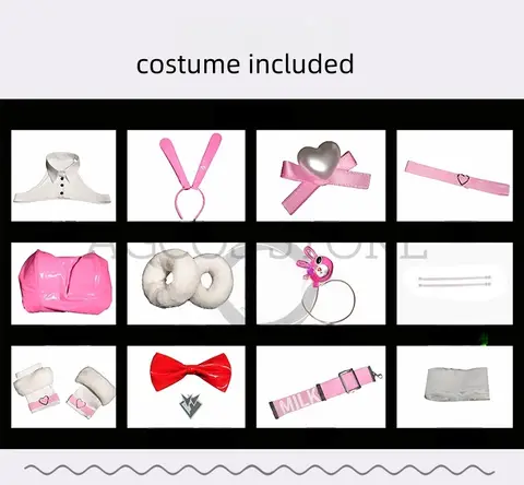 AGCOS NIKKE Milk Bunny Girl Cosplay Costume Woman Christmas Outfits Jumpsuits Sexy Costumes Cosplay