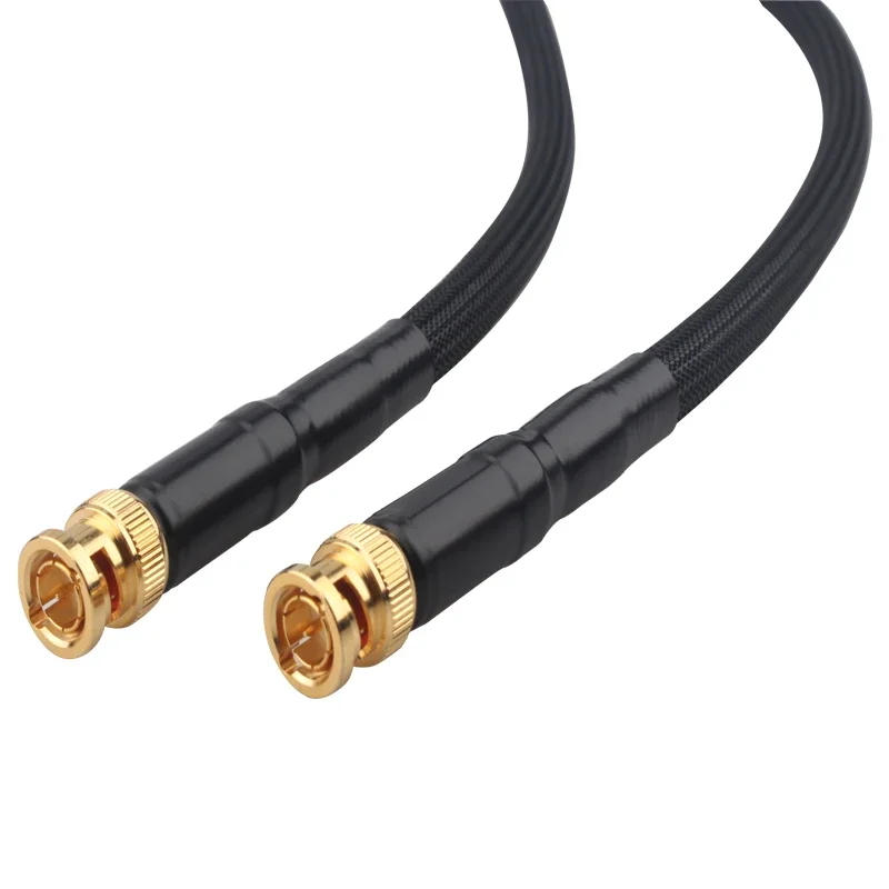 

HiFi Sterling Silver BNC Coaxial Cable HD Video Cable DI Radio Frequency SMA Audio Line