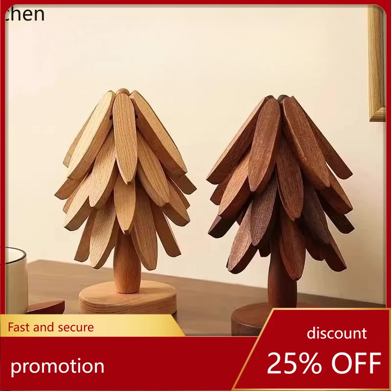 

Деревянный термоизоляционный коврик из массива дерева CZ для обеденного стола, креативный коврик для дома, защита от ожогов, подставка для кастрюль, деревянное украшение для чаши