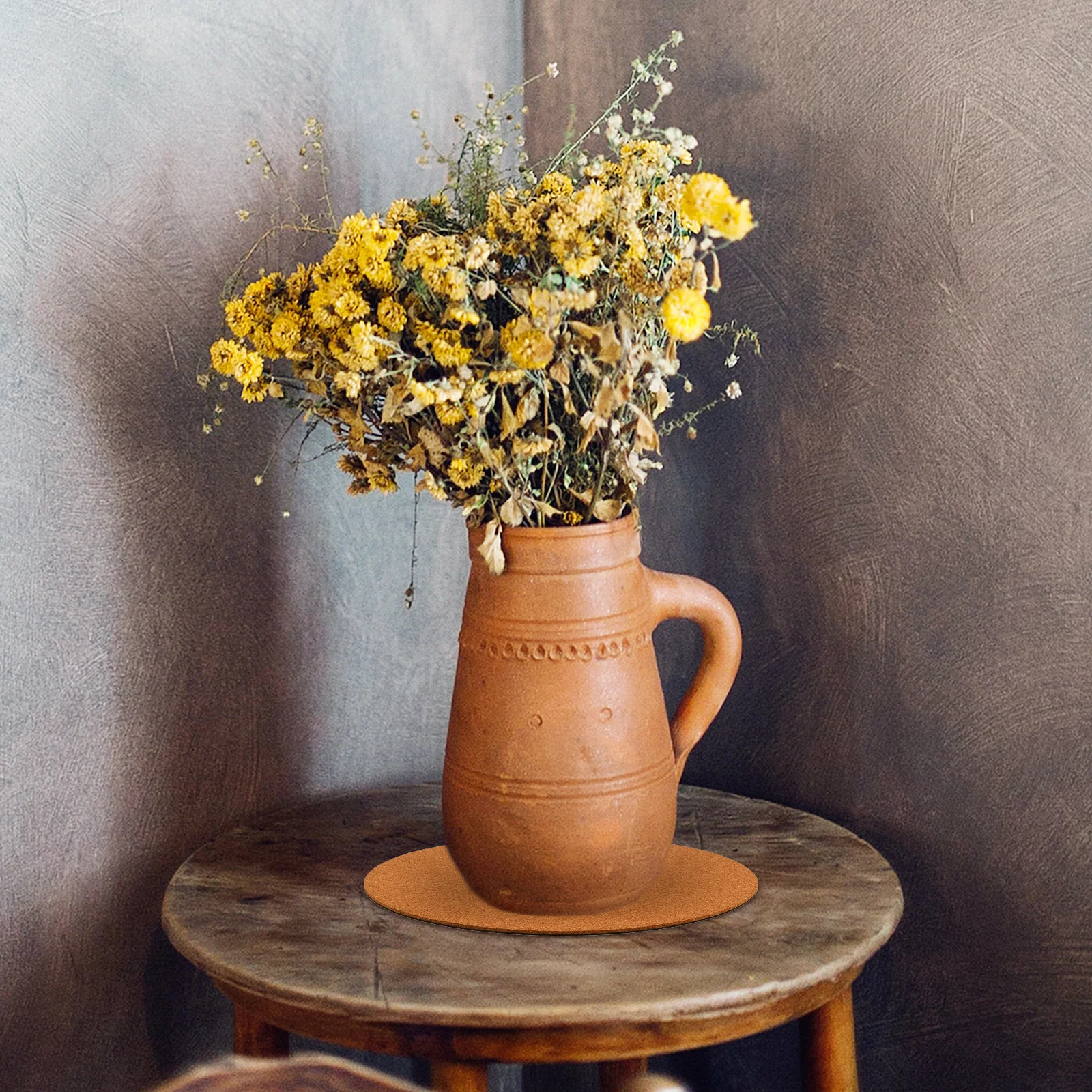 원예용 10개입 소프트 코르크 화분 패드, 가벼운 식물 트레이, 긁힘 방지 가구 보호, 재사용 가능한 정원 화분 매트