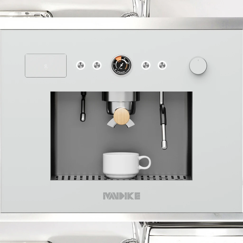 Mandike M100 Electric Home Espresso Machine Semi-Automatic Coffee Maker Full Embedded Brew Hot Water System For Household Use