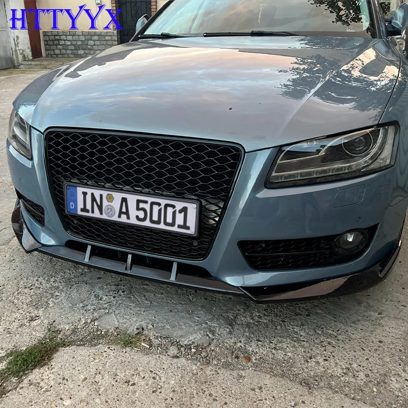 앞 범퍼 스플리터 립 디퓨저 바디 키트 스포일러 가드 Audi A5 B8 Quattro 2008 2009 2010 2011 (S-LINE 모델 용 아님) 썸네일 3
