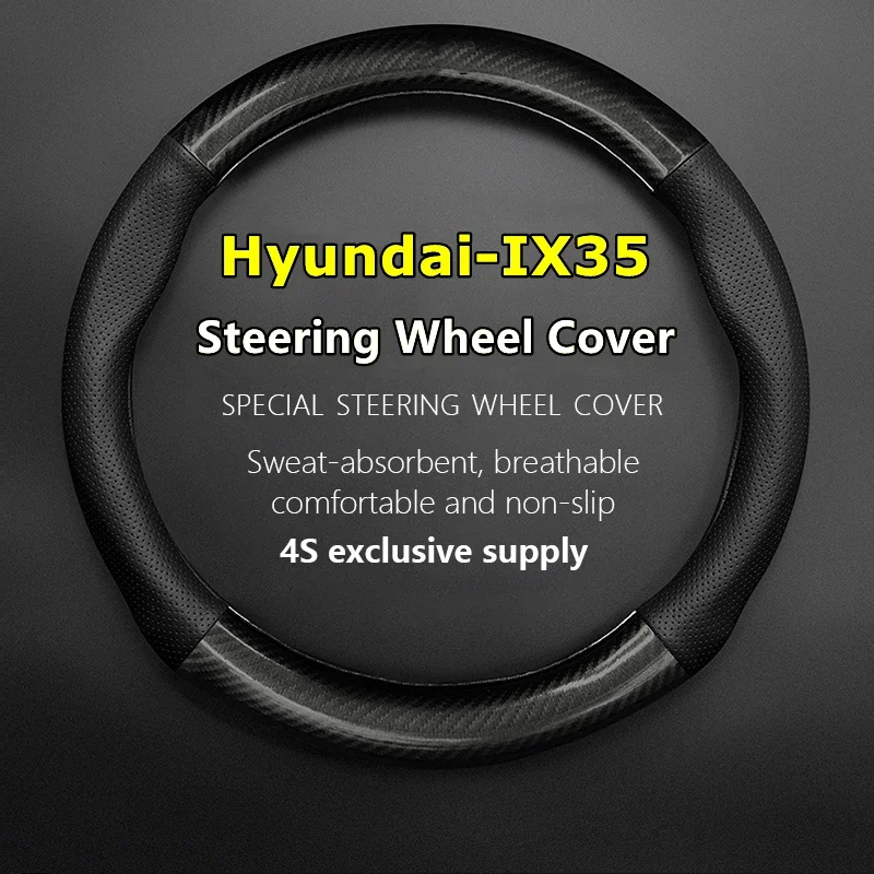 No Smell Thin For Hyundai IX35 Steering Wheel Cover Fit 2.0 2.4 GL GLS 2010 2012 2013 2015 2018 1.4T 240TGDi DCT 2019 2020 2021