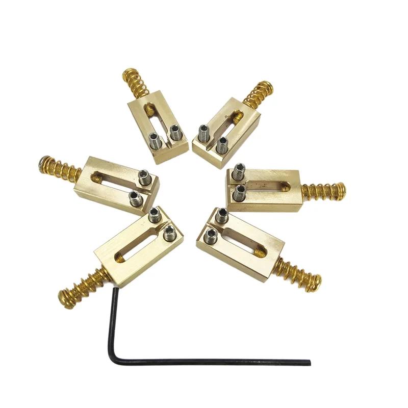 Седла для моста для электрогитары, латунь, 10,5 мм, детали тремоло, седло для моста для электрогитары, детали гитары