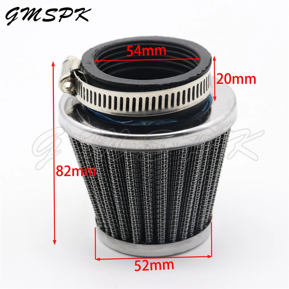 2X Motorcycle 54mm Universal Mushroom Head Air Filter Fit for Kawasaki Z 750 1000 GPZ900R Ninja for Honda CBX1000 CB1100R CB750F