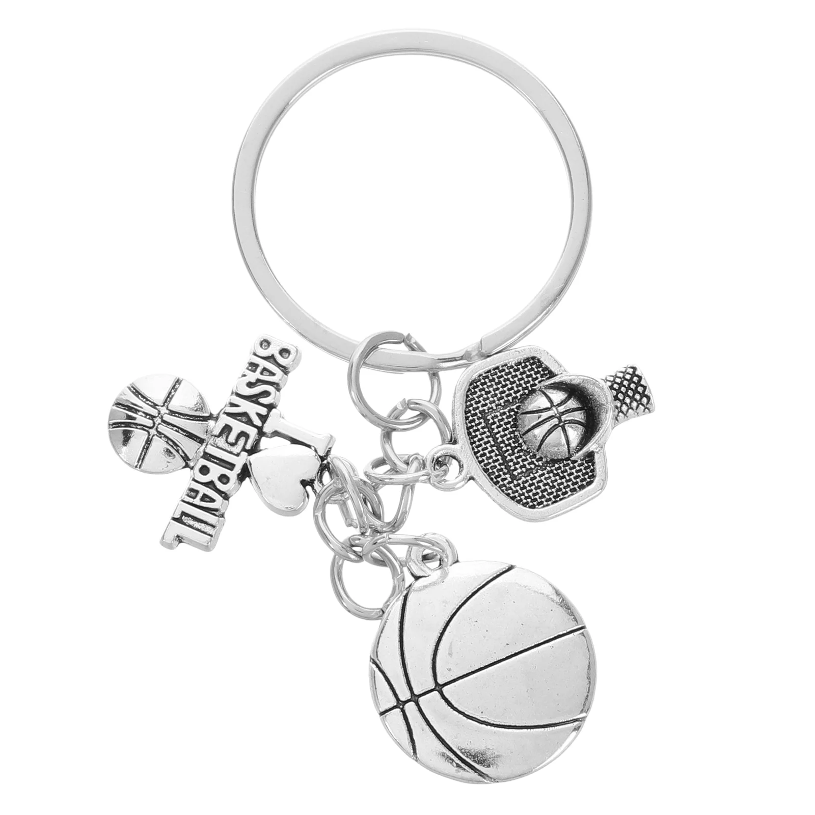 

Basketball of The Lid Creative Gift Keyrings Football Alloy Holder Man Keychains