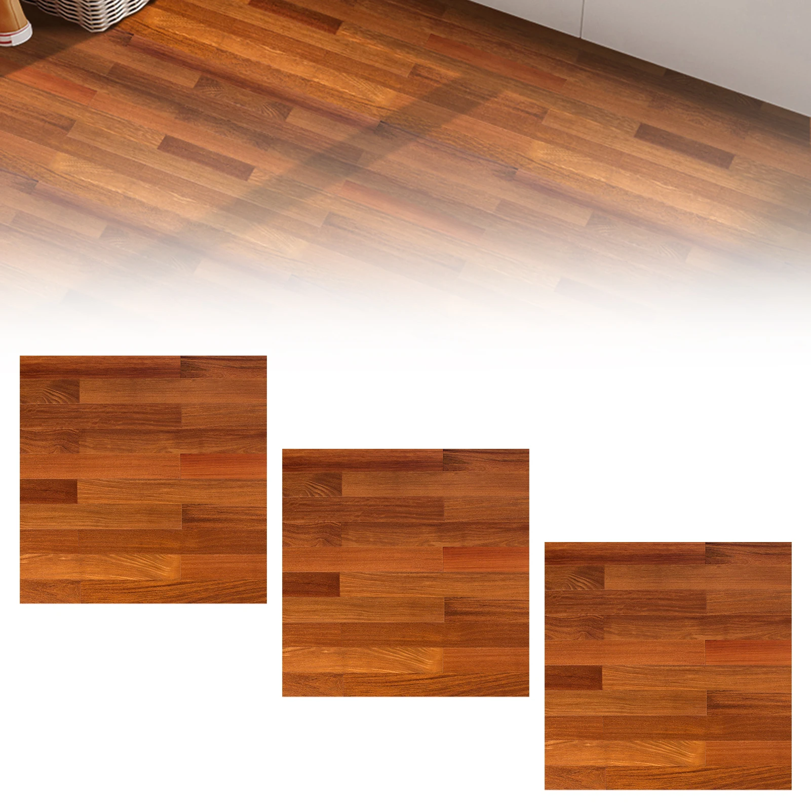 12 Inch Self Adhesive Vinyl Floor Tiles Crystal Series DIY Peel and Stick Tiles Easy Installation for Kitchen Bathroom 30x30cm