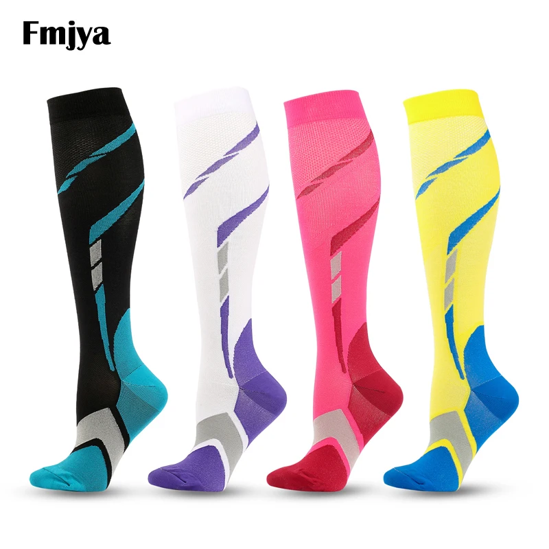 

Graduated Medical Compression Socks for Women Men 20-30mmhg Knee High Socks Circulation for Running Nursing Athletic Sports