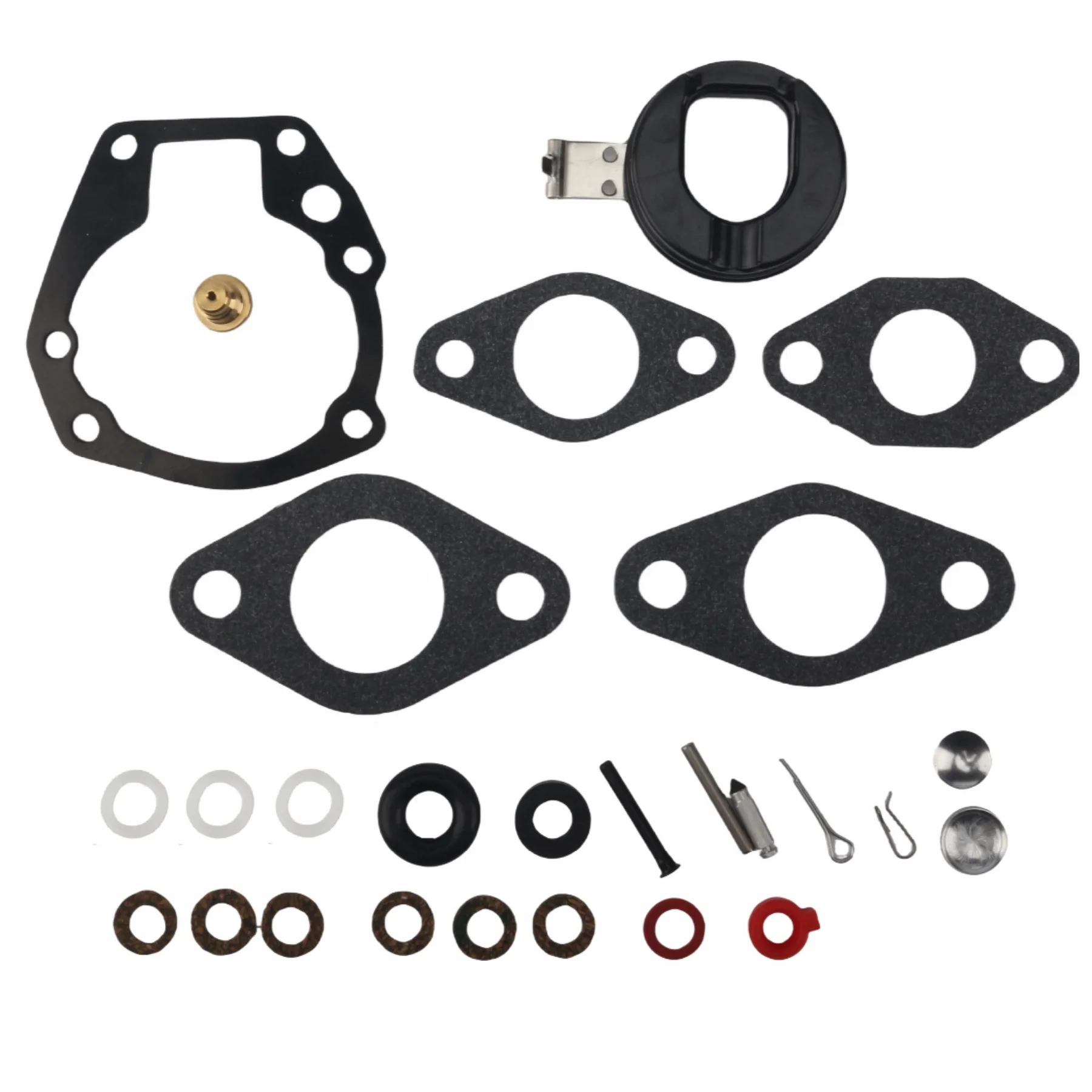 

439071 Carburetor Repair Kit 383052 with Float for OMC Johnson Evinrude BRP 1.5-20 HP 382049 382045 382046 382047 0439071