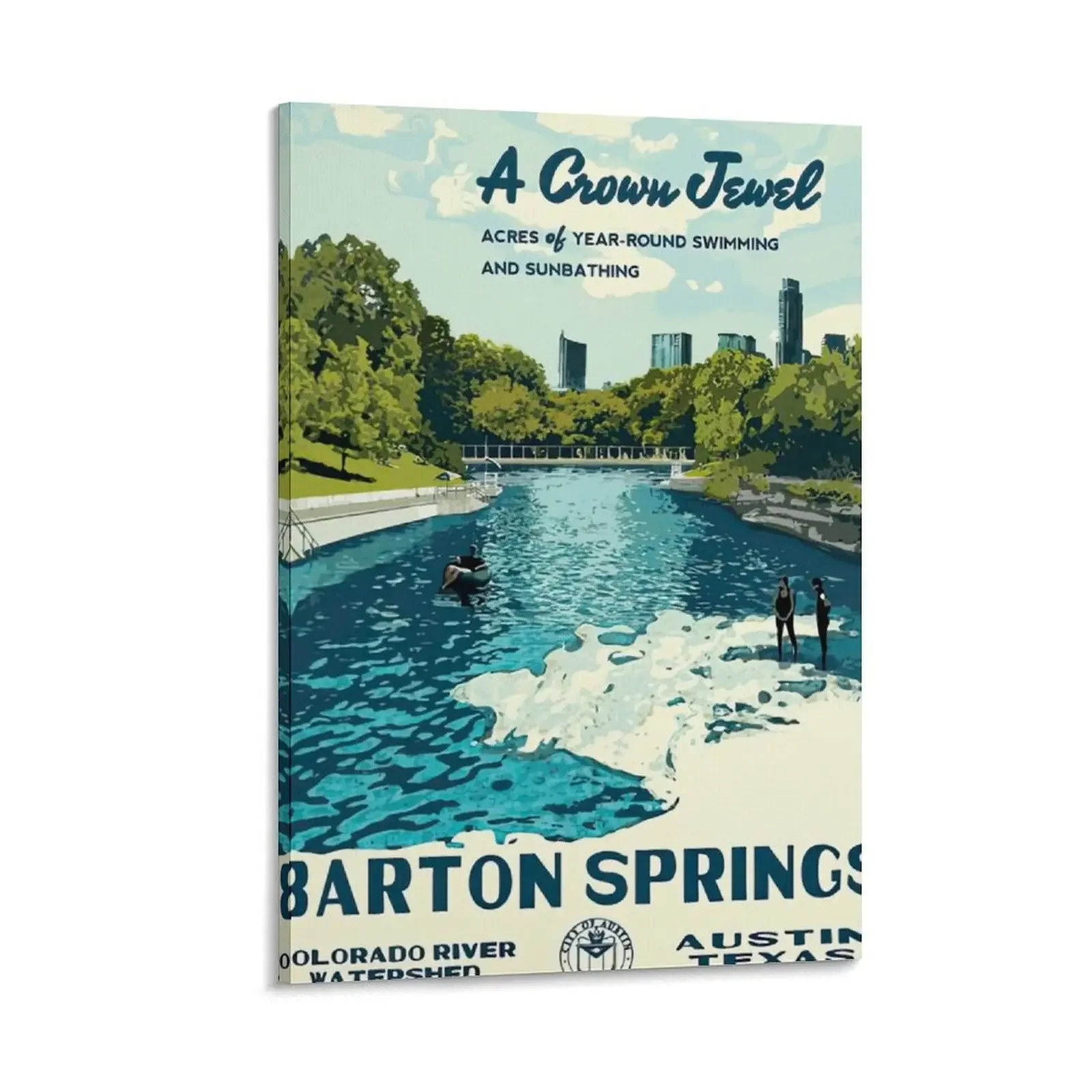 

Barton Spring Vintage Canvas Painting Decoration bedroom korean room decor