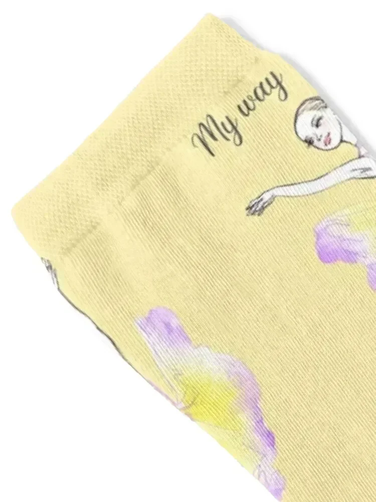 My Way Socks cotton men cotton high quality funny sock hiphop Luxury Woman Socks Men's