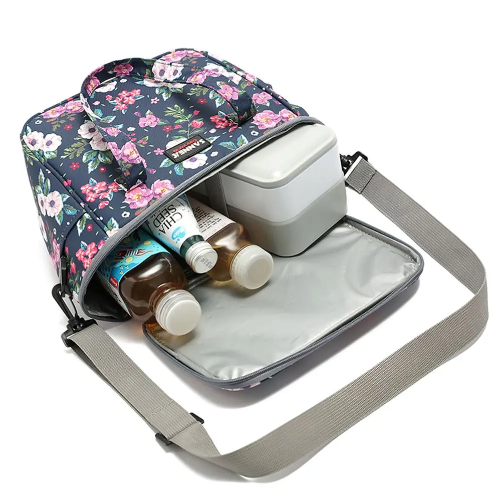 Adjustable Waterproof Multifunction Thermal Shoulder Strap Handbags Cooler Bag Insulated Lunch Bags Picnic Bag Storage Box