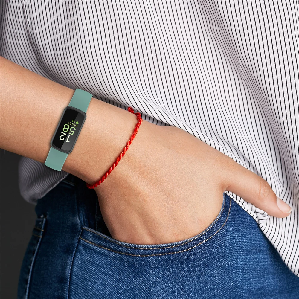 Behua slサイズソフトシリコーン交換時計バンドクイックリリースストラップfitbit鼓舞3スマートウォッチファッションアクセサリー