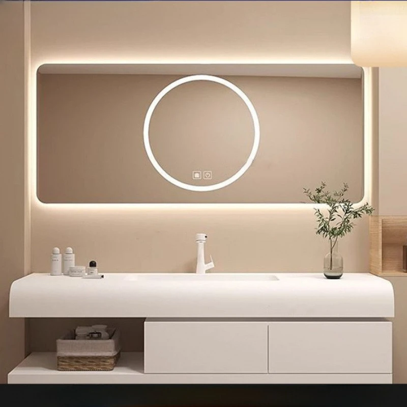 Intelligent defogging mirror, bathroom, washstand combination, skin-resistant bathroom, integrated basin, bathroom cabinet.