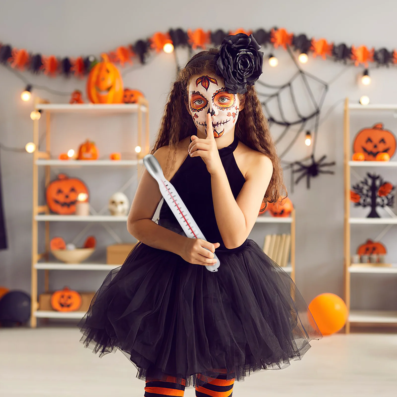 

Поддельный Jumbo пластиковый термометр, имитация реквизита для Хэллоуина, косплея, маскарада, вечерние принадлежности, украшения