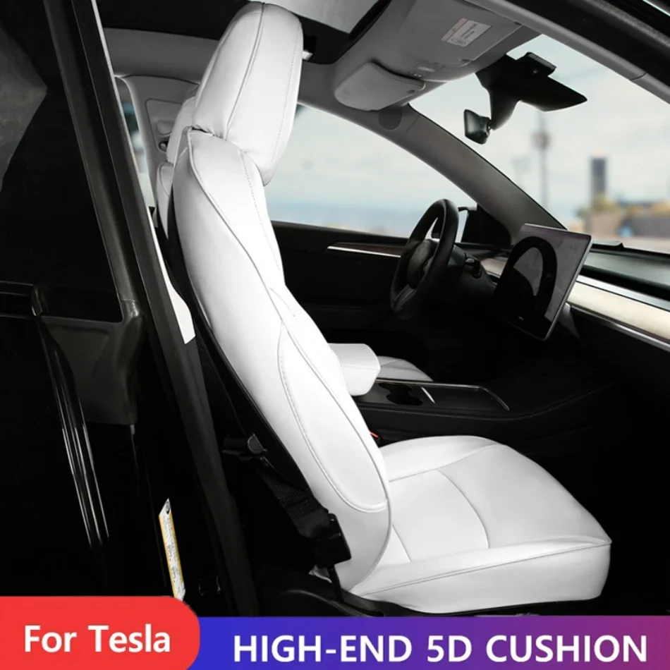 

Leather Car Seat Cover for Tesla Model 3 2021-2025 Model Y 2017-2025 Custom Car Seat All Weather Protection Interior Accessories