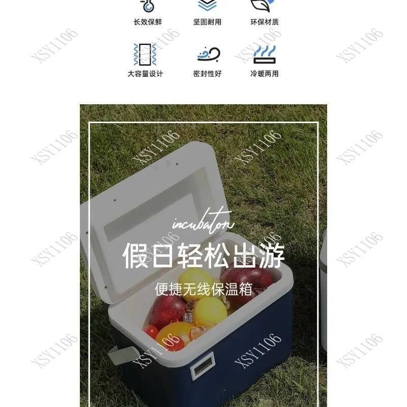 Portable Insulated Cooler Box Commercial Cooling Box for Outdoor Night Market Stalls Picnic
