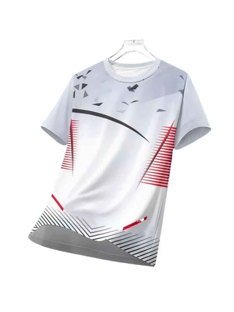 AliExpress Sports Casual Jersey For Men Dry Fit Shirt Outdoor Running Cycling Short Sleeve Breathable Gym Wear Crew Neck T-Shirt