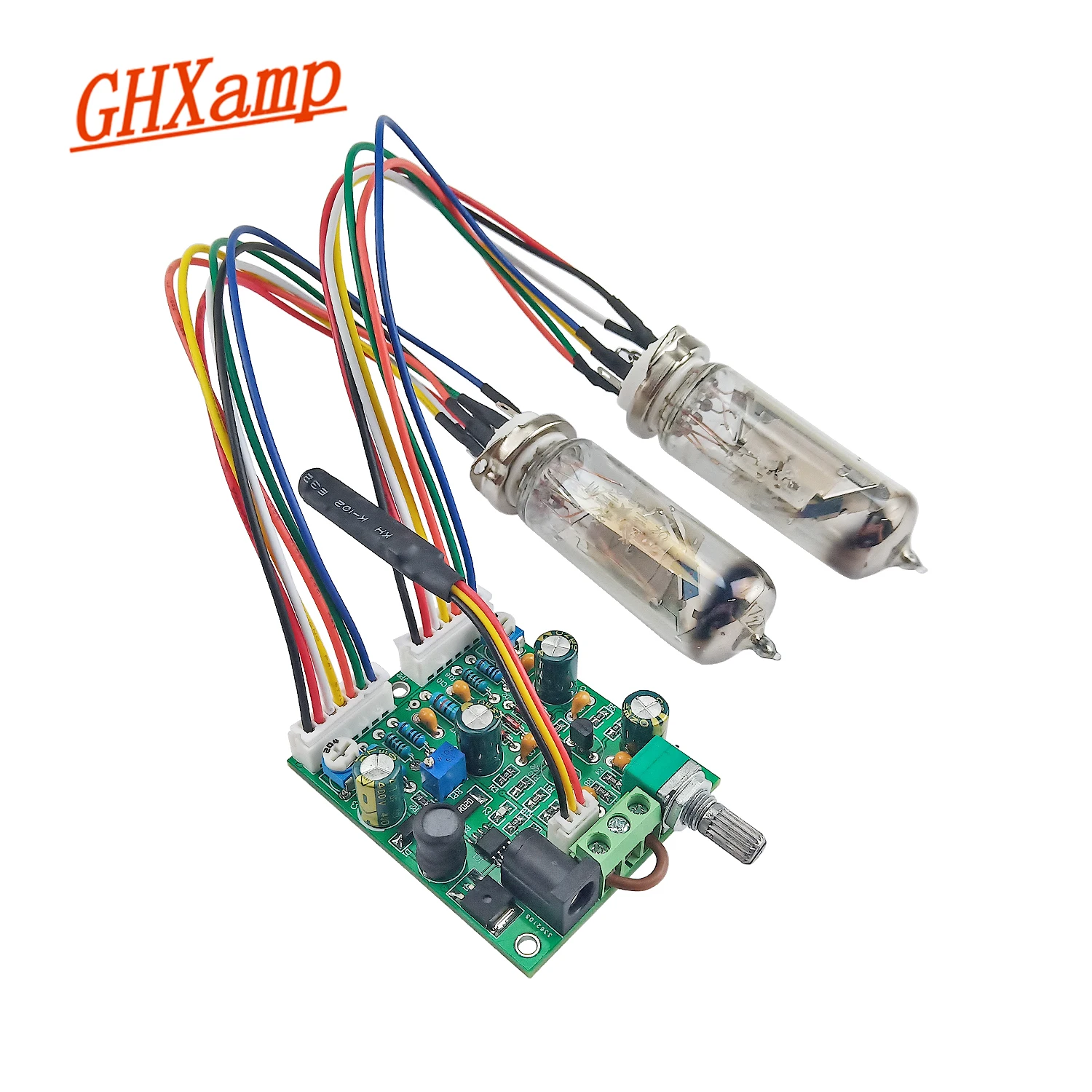 

6E2 Cat's Eye Tube Dual Channel Music Rhythm Fluorescent Indicator Driver Board Radio Amplifier Retrofit DIY Pickup Mode 12V 1A