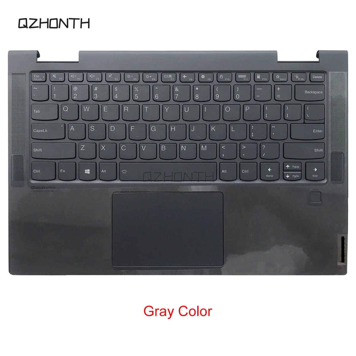 

Used For Lenovo Yoga 7-14 Yoga 7-14ITL5 82BH DM Palmrest Upper Case w/ US Backlit Keyboard (Gray) 14"