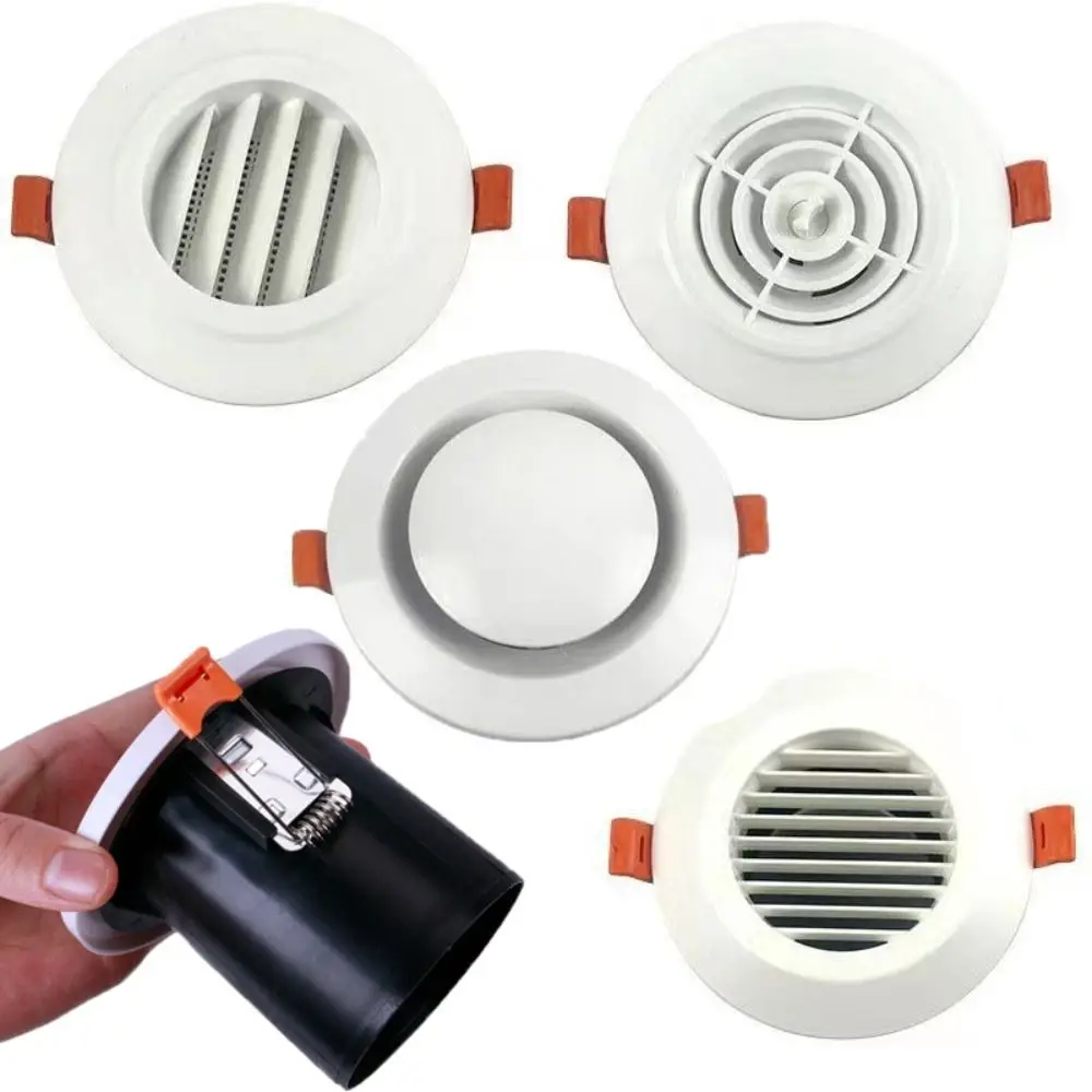 Plastic Exterior Wall Air Vent Air Circulation Anti-bird and Rat Vents Waterproof Cap Prevent Pest 75/100mm Vent Outlet Cover